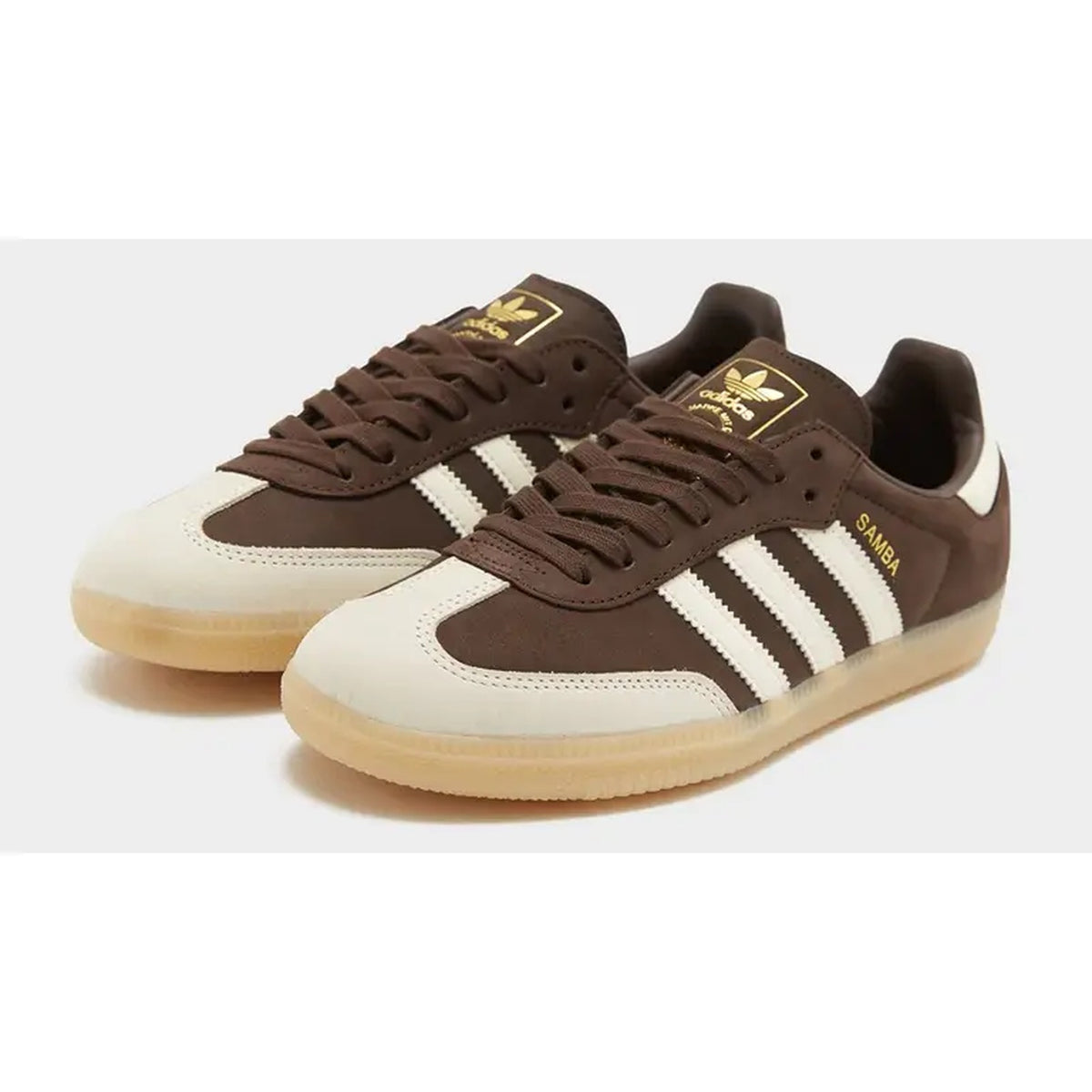 adidas Samba OG – Dark Brown / Cream White