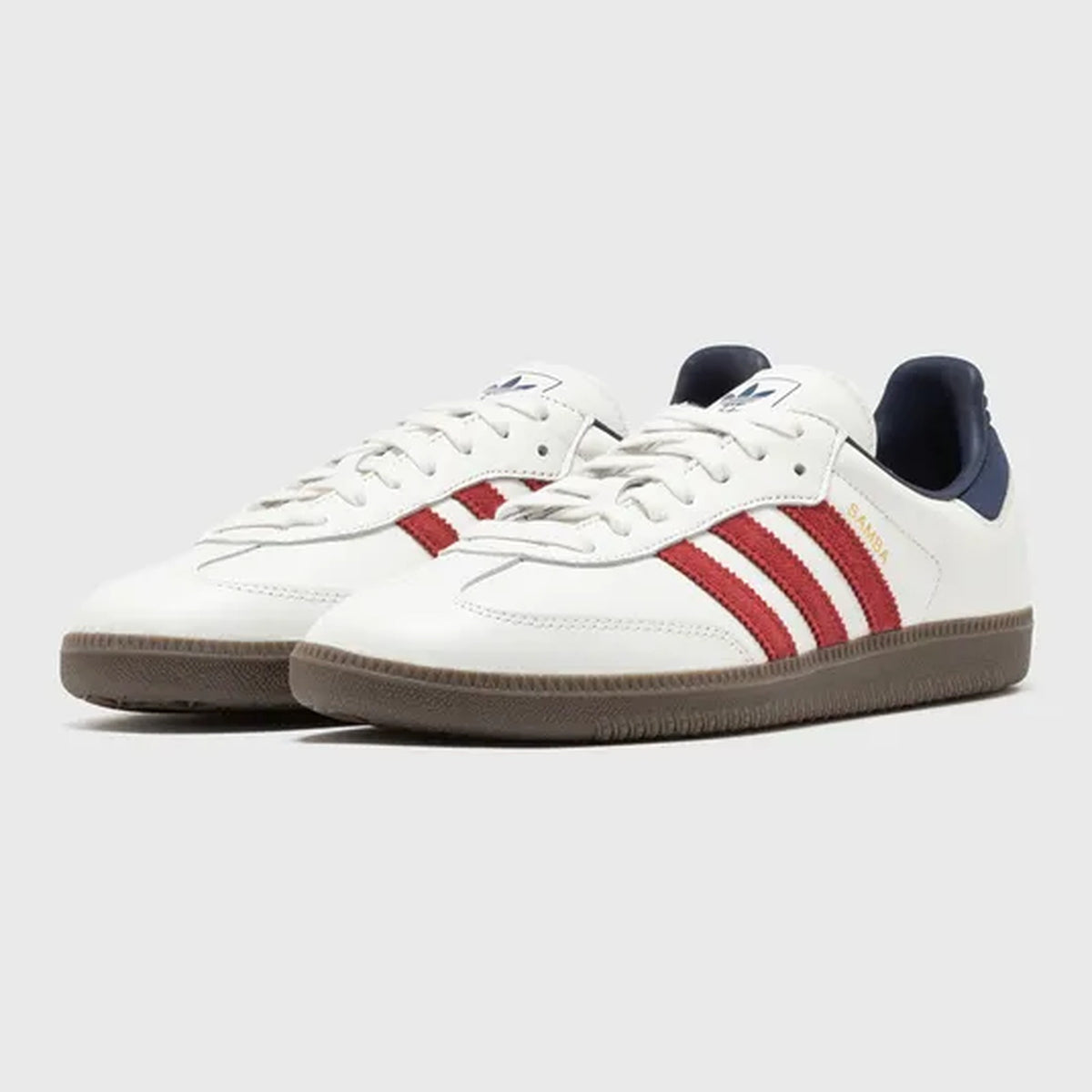 adidas Samba OG – Core White / Victory Red