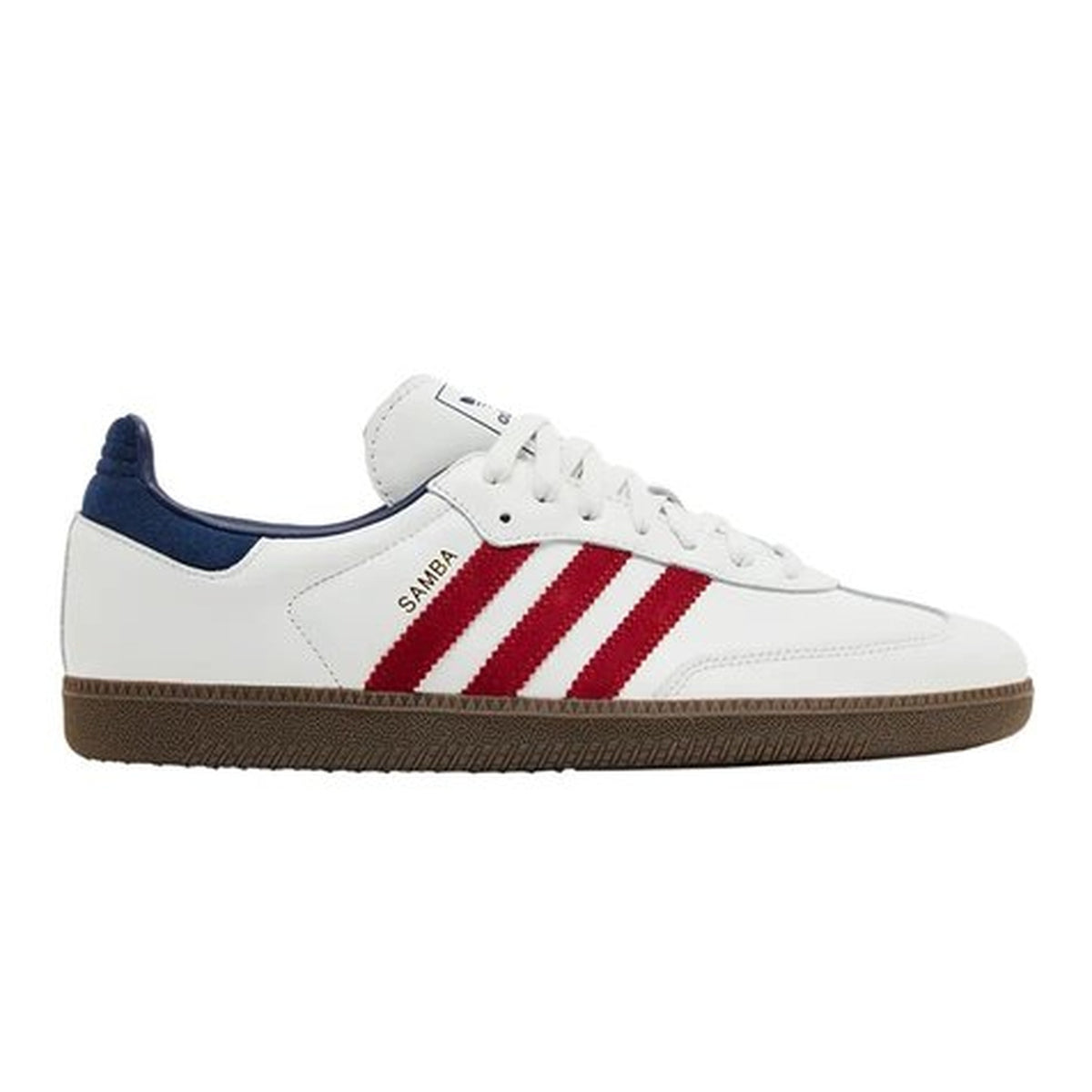 adidas Samba OG – Core White / Victory Red